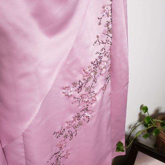 Jodi Kristopher Rum Pink Prom Dress Small Tall - Picture 9 of 16